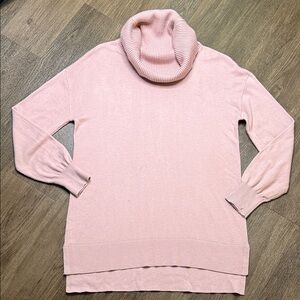 LOFT Soft Pink Cowl Neck Sweater